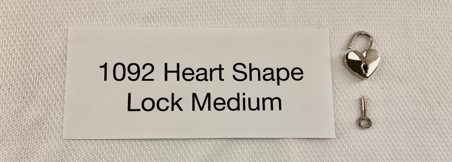 1092 Heart Shape Lock Medium