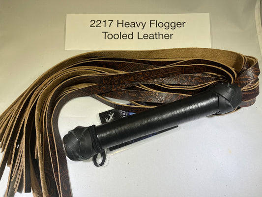 2217 Heavy Flogger Tooled Leather